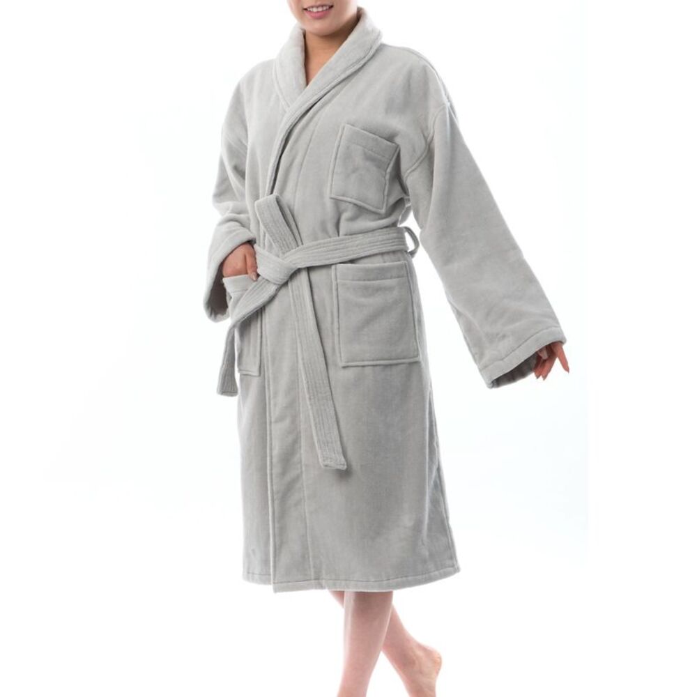 AlpineSwiss Blair Women Cotton Terry Cloth Bathrobe Shawl Collar Velour Spa Robe